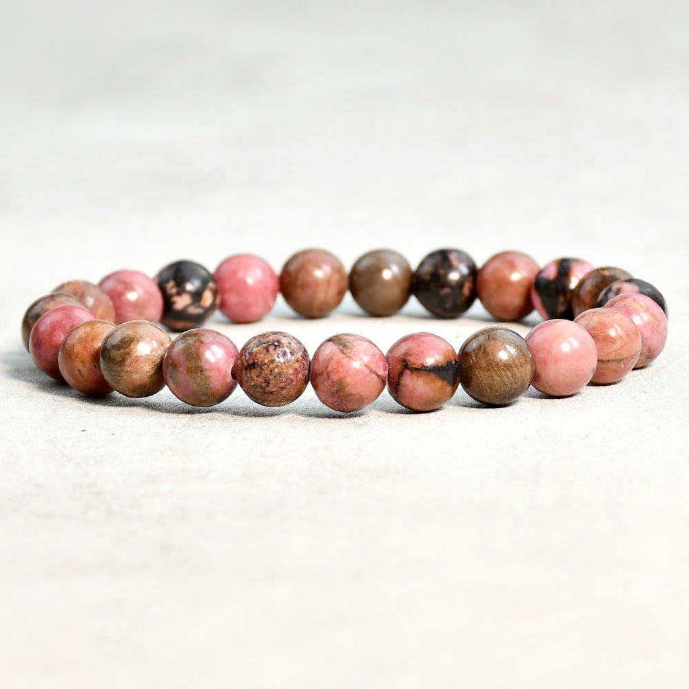 Wholesale New Chinese bracelet 8mm round beads natural stone bracelet